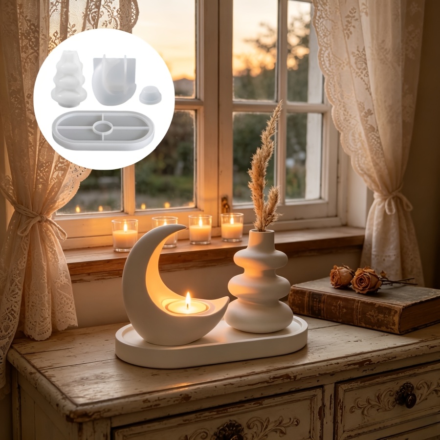 4pcs Set Including Moon Candle - Candle Quotes 评论和价格